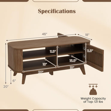Goflame Rectangle Coffee Table with Storage