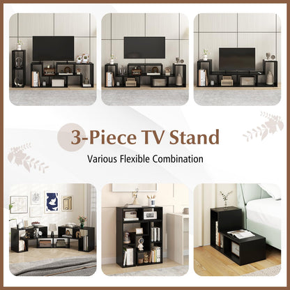 Goflame Free-Combination TV Stand for Bedroom - Entertainment Center for 50 55 60 65 Inch TV