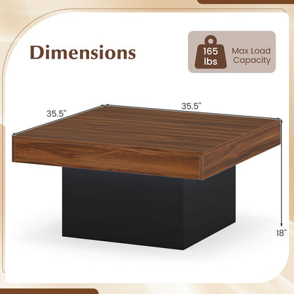 Goflame LED Coffee Table with Remote for Living Room