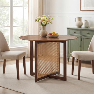 Goflame 37.5" Round Dining Table for Dinette Living Room