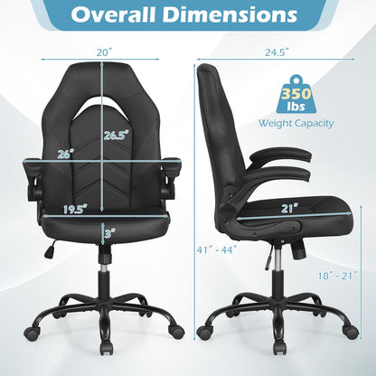 Goflame Ergonomic Computer Desk Chair with Flip-up Arms