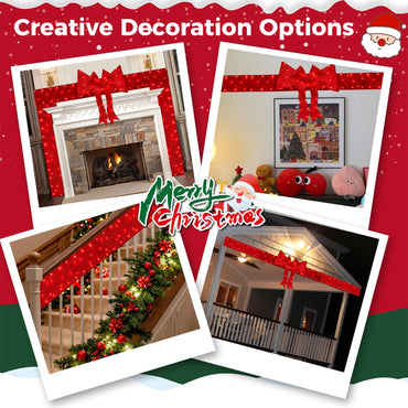 Goflame Lighted Christmas Doorway Arch, Light-up Xmas Decoration with 240 LED Lights