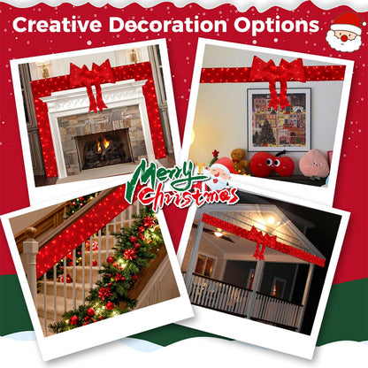 Goflame Lighted Christmas Doorway Arch, Light-up Xmas Decoration with 240 LED Lights