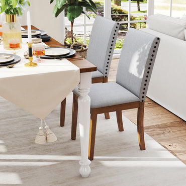 Goflame Upholstered Dining Chairs Set for Restaurant