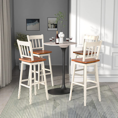 30.5 Inch Rubber Wood Bar Chairs - Goflame