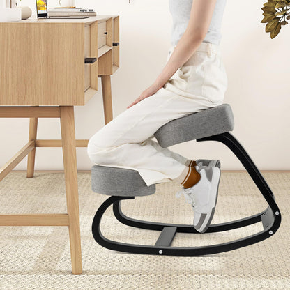 Goflame Ergonomic Kneeling Chair, Rocking Posture Chair with Padded Cushion