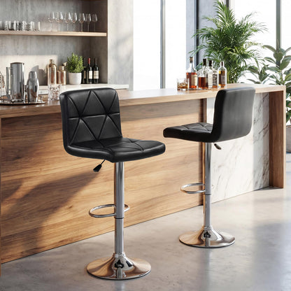 Goflame Modern Faux Leather Upholstered Counter Height Barstools Set of 2/4