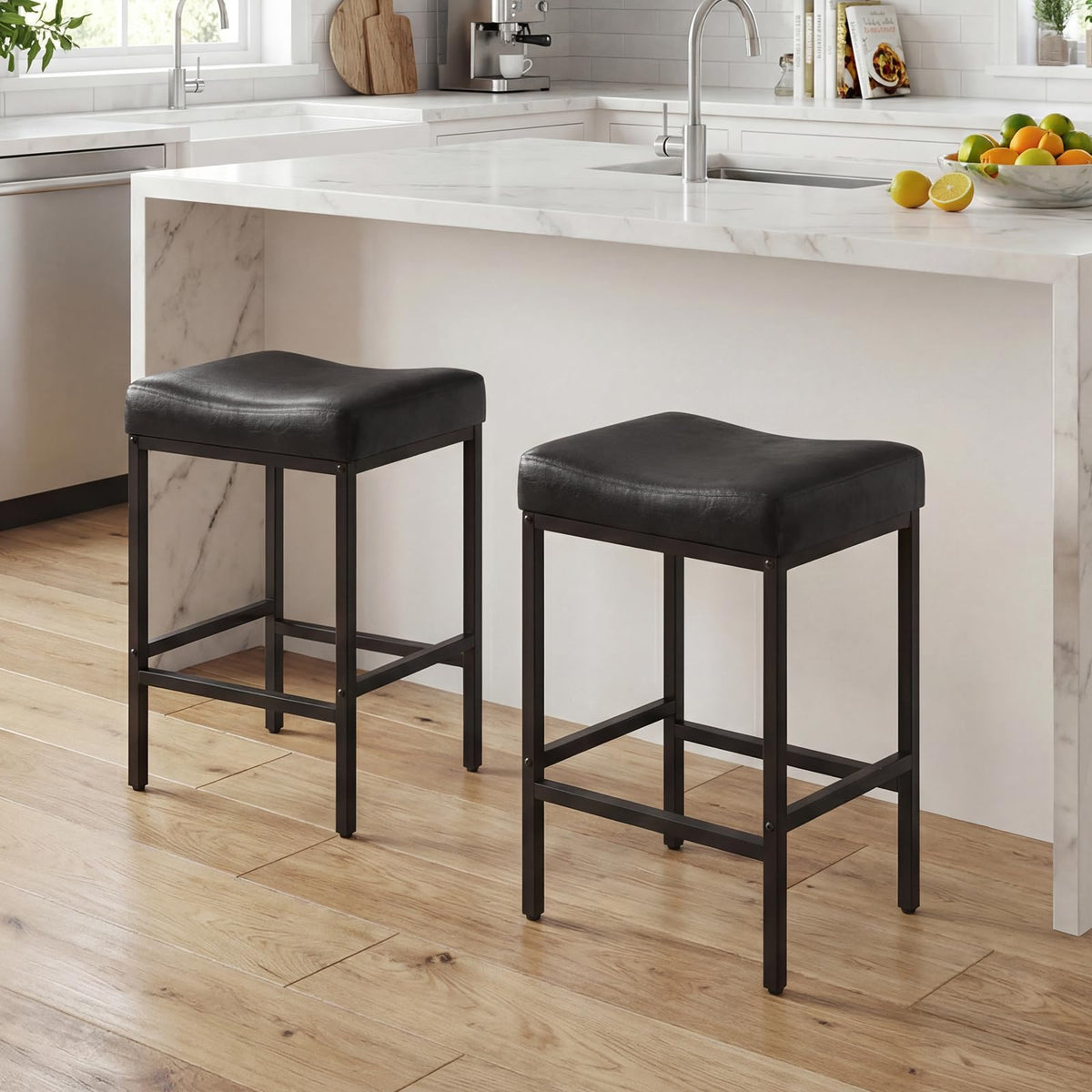 Goflame 25 Inch Counter Height Bar Chairs for Kitchen Island