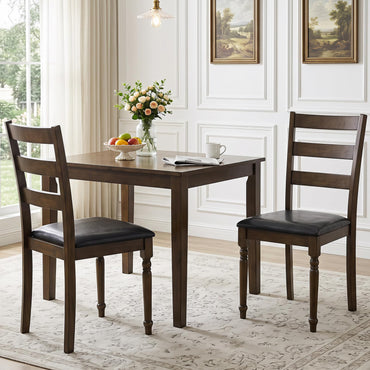 Goflame Wood Dining Chairs Set w/Soft Padded Seat & Ergonomic Backrest