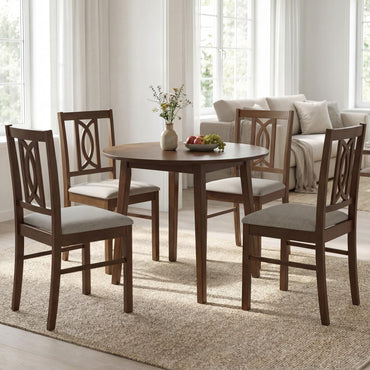 Goflame Dining Chairs Rubber Wood Dining Room Chairs (2/4)