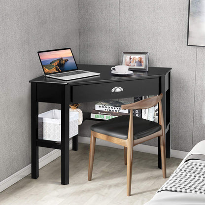 GOFLAME Computer Corner Desk for Small Space Home Office