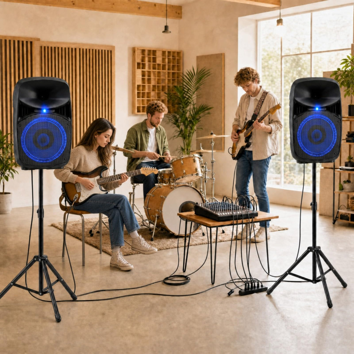 GOFLAME 10-Inch Bluetooth PA Speaker