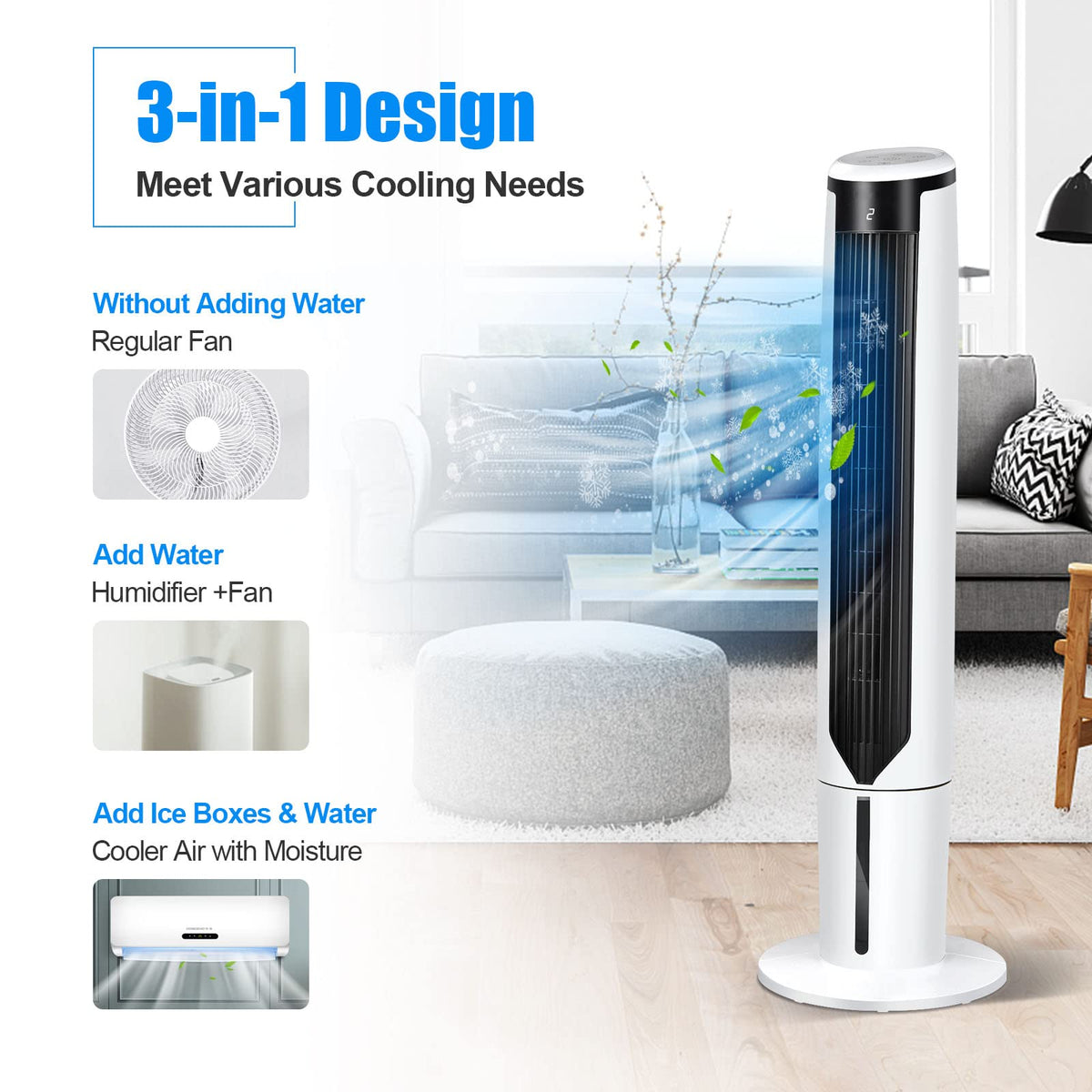 GOFLAME 41" Evaporative Air Cooler Portable