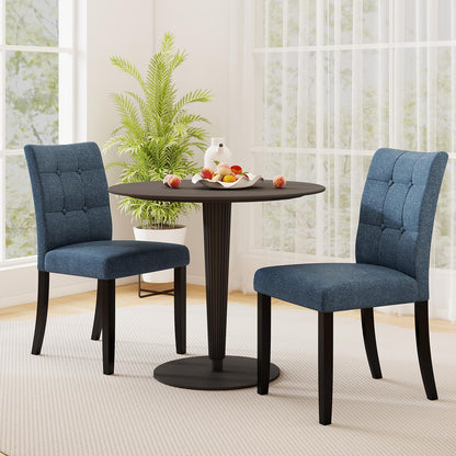 Goflame Upholstered Dining Chairs Set for Restaurant