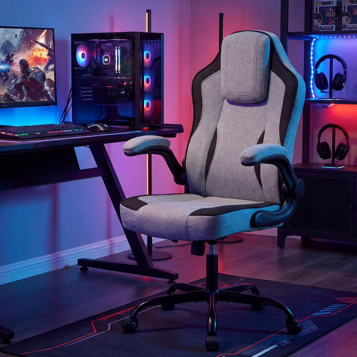 Goflame Ergonomic Computer Office Chair with 90° Flip-up Armrests