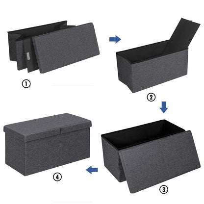Goflame Folding Storage Ottoman 30 Inches W/ Lift Top
