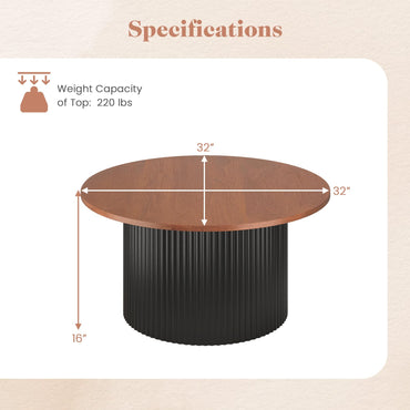 Goflame Round Coffee Table