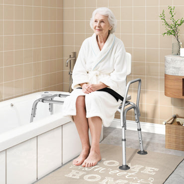 Goflame Sliding Tub Transfer Bench for Bathtub