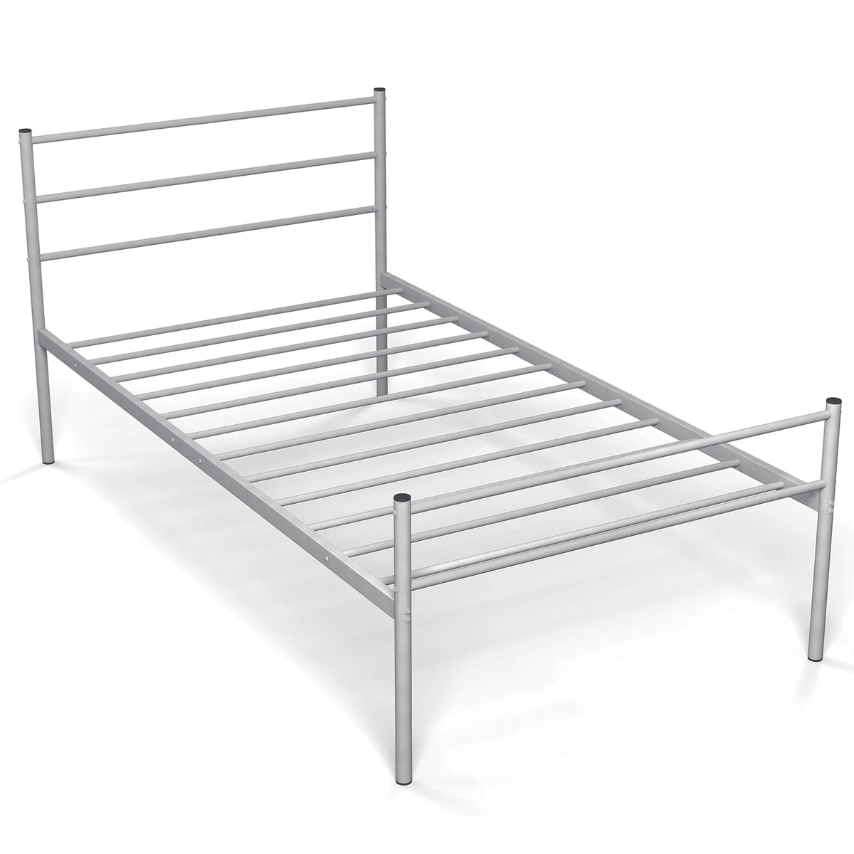 Goflame Twin Size Metal Bed Frame with Headboard & Footboard, 13.5 Inch Platform Bed Frame