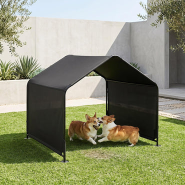 Goflame Outdoor Dog Shade Shelter with Waterproof Canopy