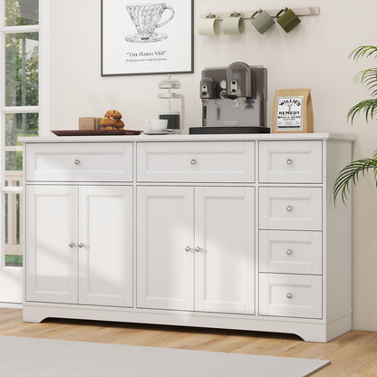 Goflame Large Buffet Cabinet with Storage, 59” Kitchen Cabinet