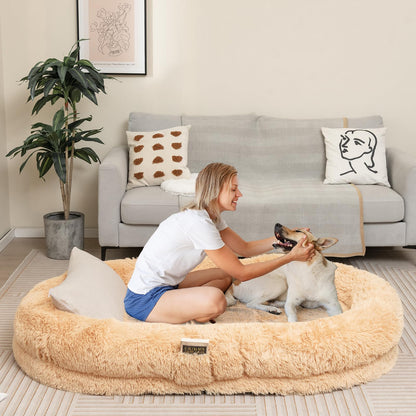 Goflame Human Dog Bed - 71" x 45" Large Human Size Dog Bed for Adult