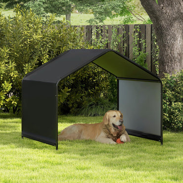 Goflame Outdoor Dog Shade Shelter Canopy 4'x 4'x 3.5' Waterproof Pet Tent with PU Coating