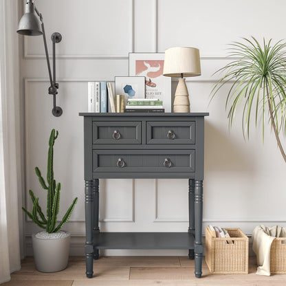 Goflame Console Table with Drawers