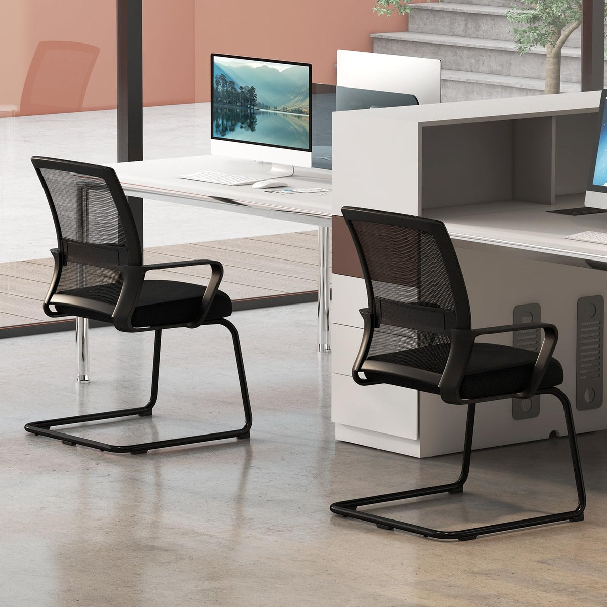 GOFLAME Office Guest Chair for Reception Conference Room