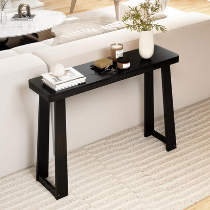 Goflame Narrow Long Console Table Behind The Couch