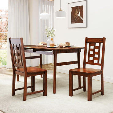 Goflame Kitchen Chair with Solid Rubber Wood Frame