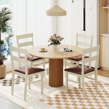 Goflame PU Leather Upholstered Kitchen Chair