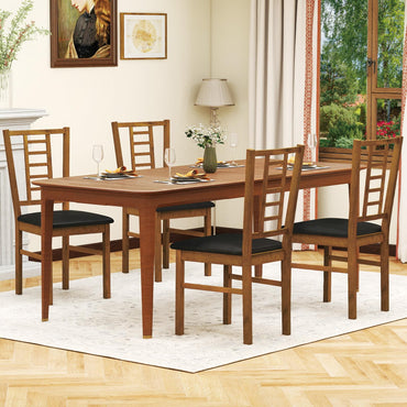 Goflame Wooden Dining Chairs Set of 2/4 Armless Kitchen Chairs