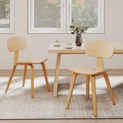 Goflame Modern Dining Chair Set of 2/4 with Wide Seat
