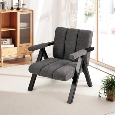 Goflame Mid-Century Modern Accent Chair with Deepened Seat