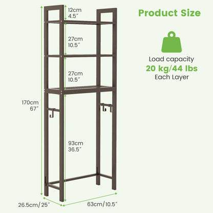 Goflame Over The Toilet Storage Shelf