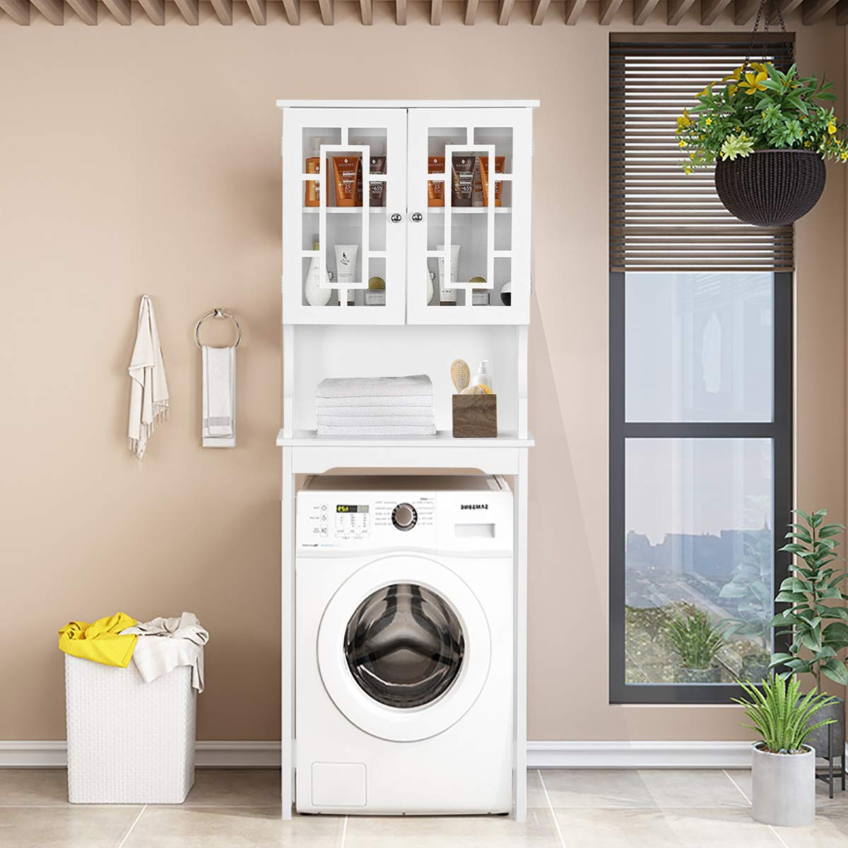 Goflame Over-The-Toilet Bathroom Storage Space