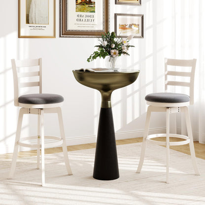 Goflame 30.5" Bar Height Stools Set of 2/4 with Fabric Upholstered Seat