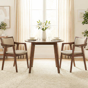 Goflame Rubber Wood Dining Chairs Set of 2/4