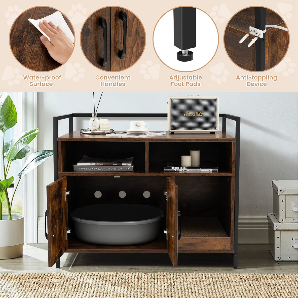 Cat Litter Box Enclosure - Goflame