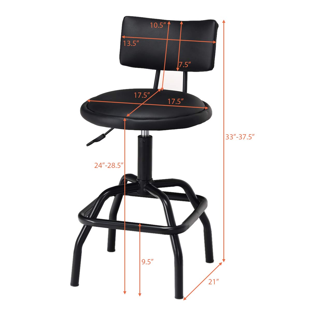Adjustable Height Bar Stool - Goflame