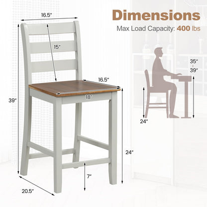 Goflame Counter Height Bar Stools Set