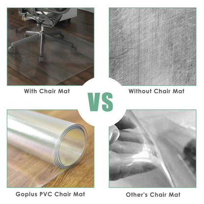GOFLAME Desk Chair Floor Mat for Hardwood Floor