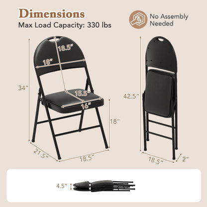 Goflame Party Chairs with Metal Frame for Indoor Outdoor