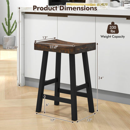GOFLAME 24”/29”  Bar Stools Set of 2/4 for Kitchen