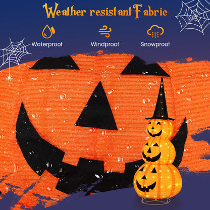 Goflame 5 FT Halloween Light Up Pumpkin Decoration