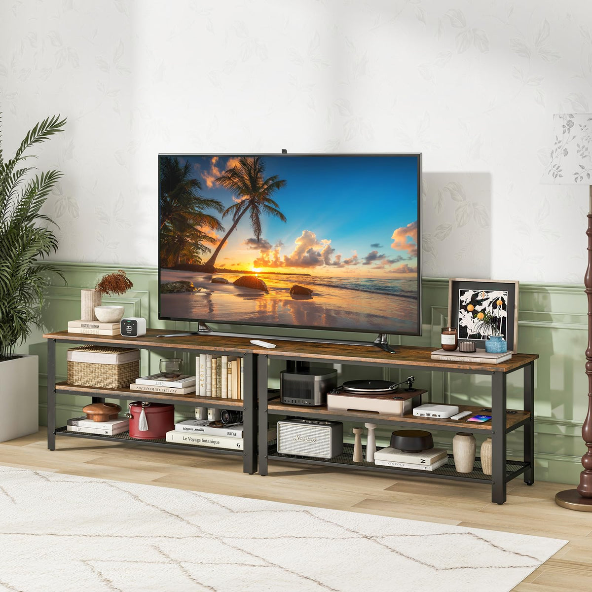 Goflame TV Stand for Bedroom, Entertainment Center for TVs up to 50”