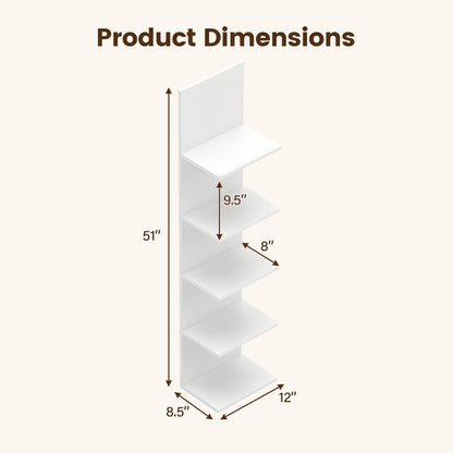 GOFLAME 5-Tier Wall Shelf for Living Room