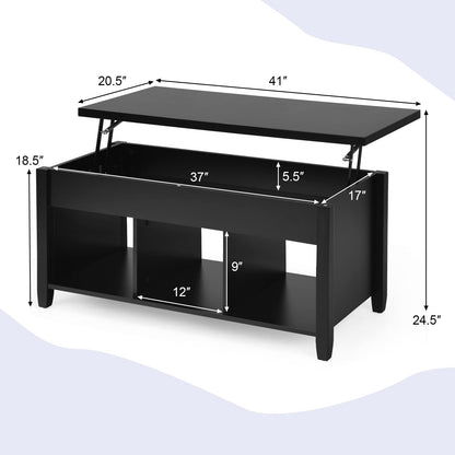 GOFLAME Lift Top Coffee Table for Living Room