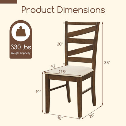 Goflame Kitchen Chairs with Tall Backrests for Dining Room
